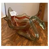 Mid century glass swan