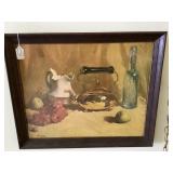 Framed still life print 23 x 19