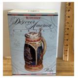Budweiser Discover America beer stein