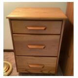 3-drawer side table