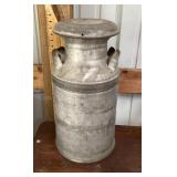 Galvanized cream can --no name
