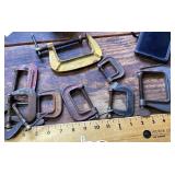 Assorted C-clamps