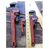 3 pipe wrenches