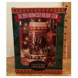 1994 Budweiser holiday beer stein