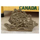 Brass letter holder