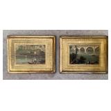 2 vintage Florentine plaques