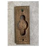 Vintage pocket door plate