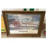 Signed Delta Queen framed print