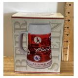Budweiser championship beer stein
