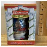 2001 Budweiser holiday stein
