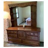 Dresser with mirror