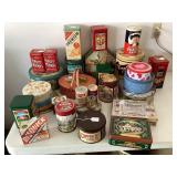Group of tins
