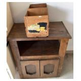 Wood cabinet and crate