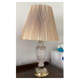 Glass table lamp