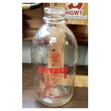 Pevely Dairy "Pinky" milk bottle