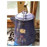 Shapleigh Hardware graniteware cowboy coffee pot