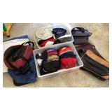 Group of hats and bags