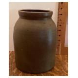 Salt glazed stoneware crock