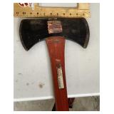 Plumb double bit axe