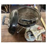 Weber tabletop kettle grill with charcoal & brush