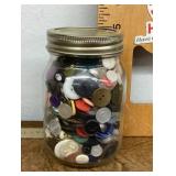 Jar of buttons