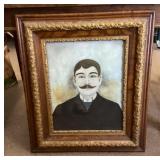 Antique portrait in ornate 26x30 frame