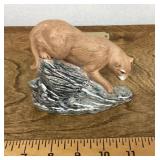 Ceramic mountain lion figure