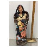 Ceramic Native American statue