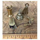 Collection of miniature brass items