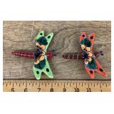 Ceramic dragonfly wall hangings