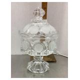 Clear coin glass candy dish