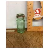 Green glass shaker