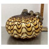Art glass pumpkin