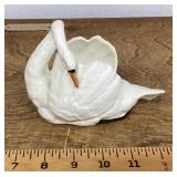 Czech ceramic swan dish
