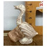 Mt. St. Helens Ash ceramic goose figure