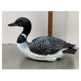 Carved wood duck