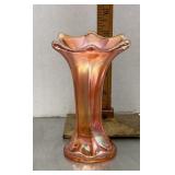 Carnival glass vase