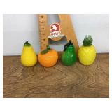 Group of glass fruit