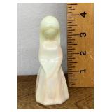 Mosser Manorine slag glass figure