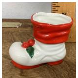 Holt-Howard ceramic Christmas boot