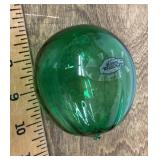 Green Blenko glass ball