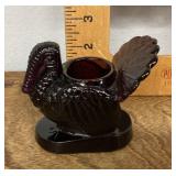 Mosser glass turkey toothpick holder