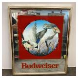Budweiser mirrored sign 14 x 17