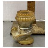 Degenhart slag glass toothpick holder