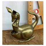 Rocking brass kangaroo