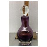 Amethyst glass perfume bottle