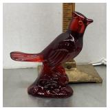 Red Mosser glass bird