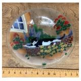 Reverse painted bowl