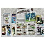 Large group of fishing lures