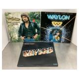 Waylon Jennings LP lot
